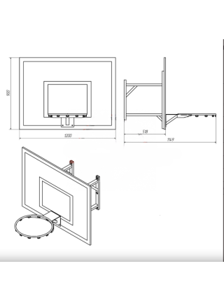 Баскетбольний щит для школи